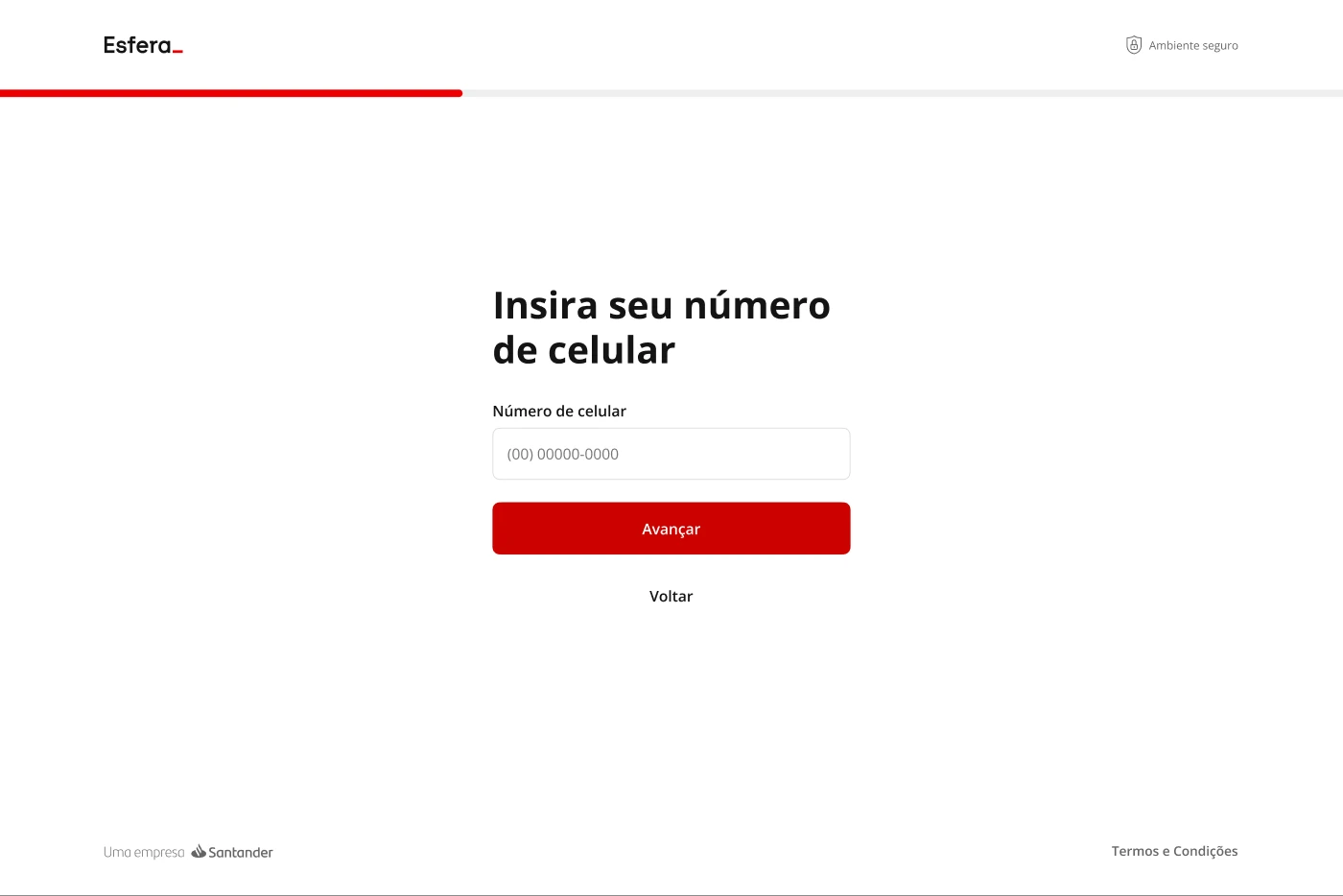 Esfera onboarding, Phone, at desktop width